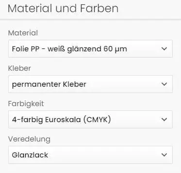 PP-Folie und Lack