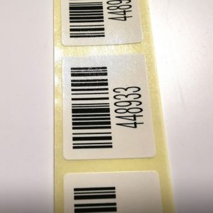 Strichcode mit Zahlen als Barcode-Etikett für Produkte