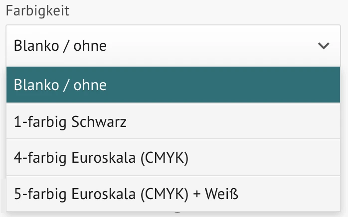 Vorschau Konfigurator-Auswahl Blanko